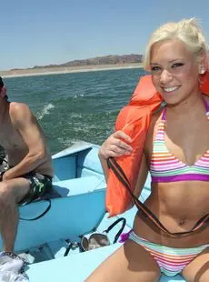 Cute Teen Kacey Jordan Gets Fucked While Out Fishing On A Boat
