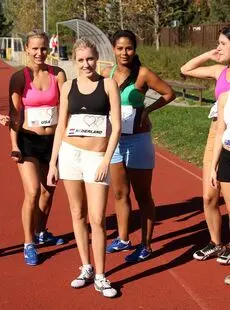 Girls Running Team Show Enjoy A Hot Lesbian Pussy Licking After Game Shower