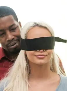 Hot Girl Elsa Jean Is Freed From A Blindfold Prior To Her Interracial Fucking