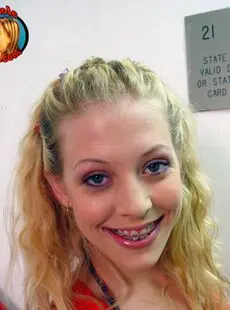 Petite Sweetie In Braces Leah Luv Strips To Get A Bbc Gloryhole Mouthful