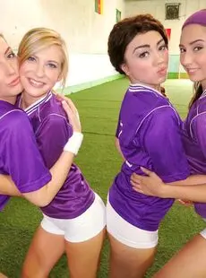 Sassy Stella May And The Team Turn Soccer Practice Into A Ball Sucking Orgy