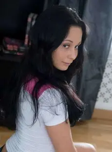 Young Girl With Black Hair Takes An Internal Cumshot During A Hard Fuck