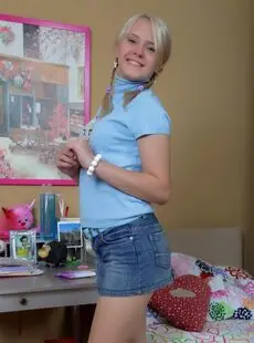 Young Looking Blonde Girl Goes Ass To Mouth With A Big Dick