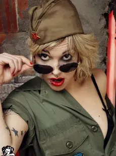 Suicide Girls Angi Blonde Army