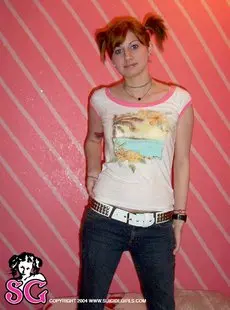 Suicide Girls Ashley Pink Stripe