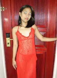 Asian Girls Stunning beautiful bodies Red Nighty 2 full