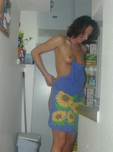 AMALAND my naked wife in an apron