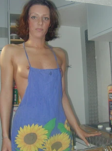 AMALAND my naked wife in an apron