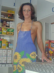 AMALAND my naked wife in an apron