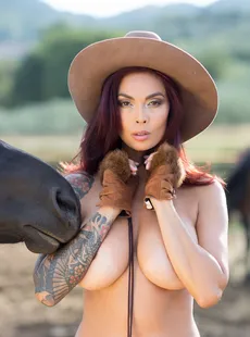 Tera Patrick Cowgirl horse