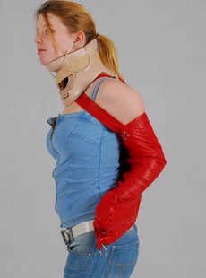 GirlAsylum GA 159 Kylie Armbinder And Neck Brace 2010 10 23