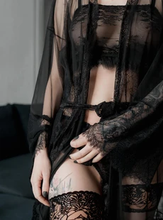 Ladyzhuk Photo Album Black Lace