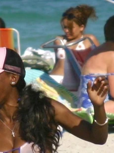 AMALAND Drunk Girls Topless At The Beach 2