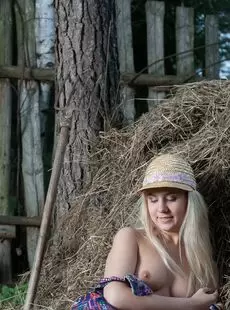 Stunning18 Agnes H Nude on a Haystack