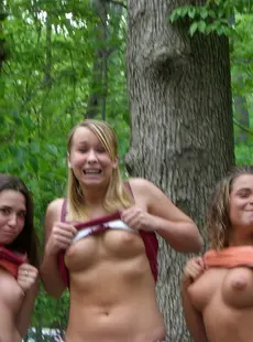 homepornbay Topless babes in the woods