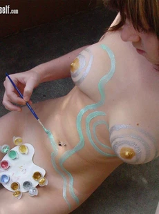 IShotMyself body art