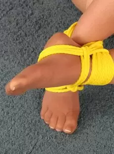 Aaabonageco Sadie Waitress Abducted And Bound In Yellow