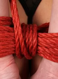 Tieable Coxy Red Ropes And Gag