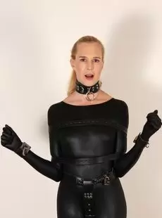 BeltBound Ariel Anderssen Strapped In A Catsuit