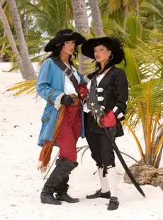 Private Nikky and Simonne Dressed as Pirates Have Sex on the Tropical Beach X83