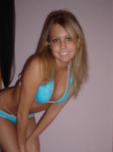 AMALAND hot teen in blue bikini