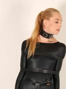 BeltBound Ariel Anderssen Strapped In A Catsuit