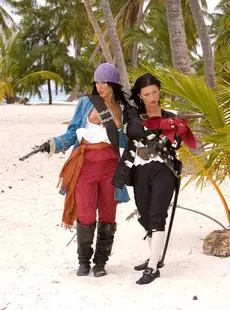 Private Nikky and Simonne Dressed as Pirates Have Sex on the Tropical Beach X83