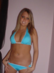 AMALAND hot teen in blue bikini