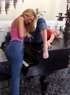 SapphicErotica Sandy and Kari Piano Sensuality